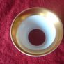 Bernardaud Limoges Nestle 2001 Gold Gilt Burgundy Tray With Dipping Cup Set Image 8