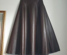 Marks &spencer Midi Maxi Faux Leather Skirt Size Uk 16