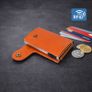 Premium Genuine Leather Smart Card Holder Wallet RFID Blocking Slim Wallet with Pop-Up Card Case Image 2