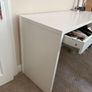 White ikea desk Image 3