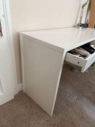 White ikea desk
