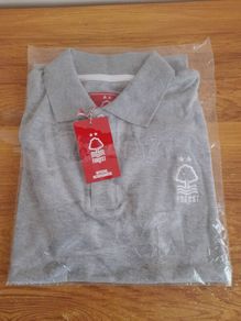 Nottingham Forest FC Grey Polo Shirt Adult Small New