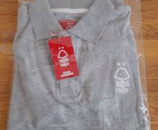 Nottingham Forest FC Grey Polo Shirt Adult Small New
