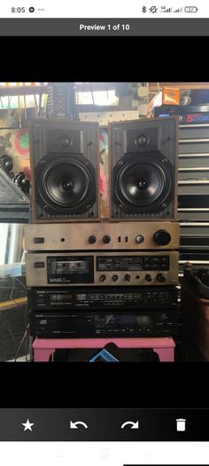 Vintage Denon & KEF Hi-Fi Separate Stereo System