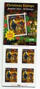 2011 Ireland Christmas Commemorative Stamp Booklet Mint Never Hinged (MNH)