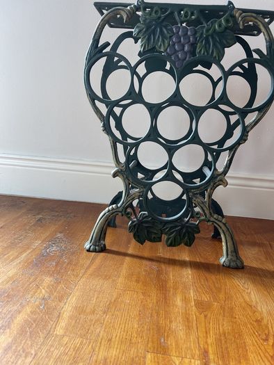 cast iron wine stand