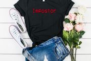 Among Us T-shirt, Impostor Shirt / Long Sleeve / Hoodie / Kids Shirt Impostor T-Shirt, Imposter Shirt, Among Us