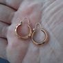9k Gold hooped Earrings(1.9 grams) Image 2