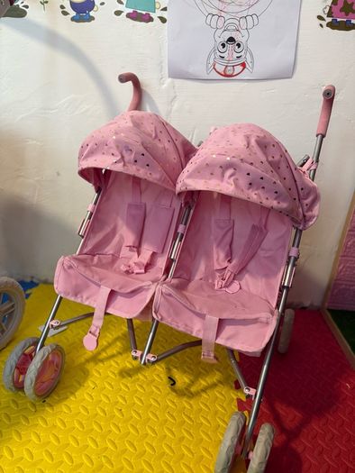 double dolls pram
