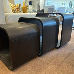 Walnut Oak Side Tables