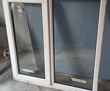 White pvc window 114 x114cm
