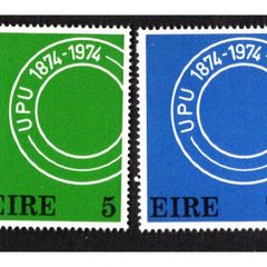 1974 Ireland Centenary of the Universal Postal Union (UPU) Centenary Commemorative Stamps Mint Never Hinged (MNH)