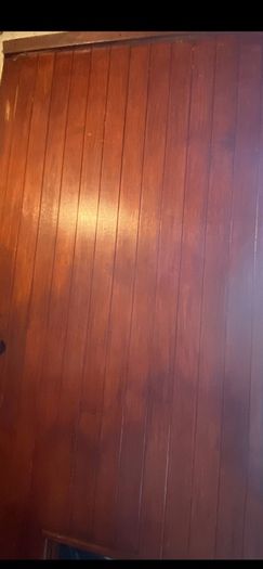 Wood door and frame