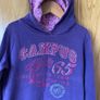 Dunnes Stores Girl's Purple Campus Hoodie | 6 years Image 3
