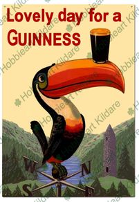 Guinness tin sign, Guinness metal sign