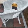 White wicker chair Image 2