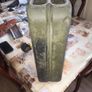 Old Green Military Steel Jerry Can with Crows Foot Stamp, Image 6