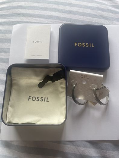 Hoops ear rings Fossil