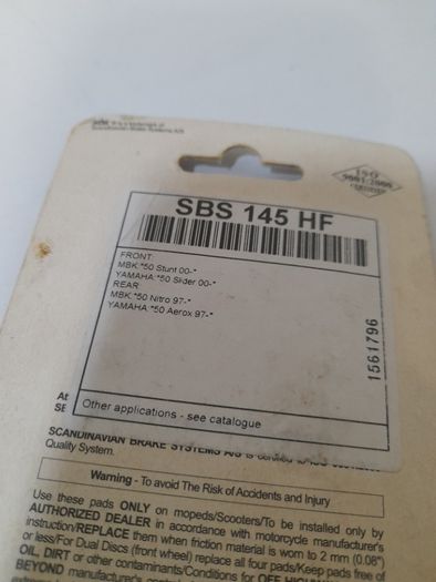 SBS 145HF Brake Pads