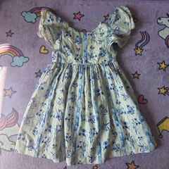 18-24m, Blue & White Floral Vintage Style Dress