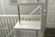 set of shelfs white and chrome perfect condition