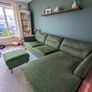 Green Corner Suite Couch with Footstool Image 2