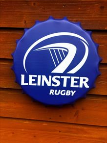 leinster rugby metal wall bottle cap