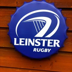 leinster rugby metal wall bottle cap