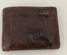 original billabong leather wallet
