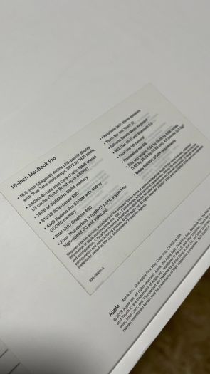 MacBook Pro Box (2020/2021)