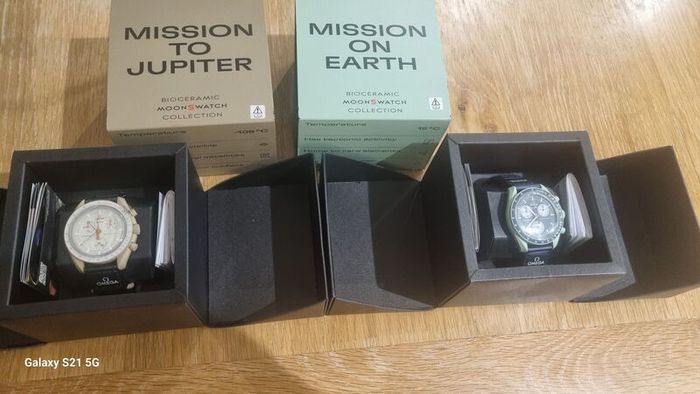 Moonswatches (Omega and Swatch)