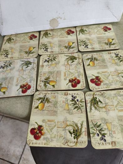 Fruit  Coasters set of 8 .