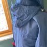 Free Post - MUSTO Performance Sailing Navy Jacket - Coat with Red Trim and Navy Padded Lining - Size S Image 4