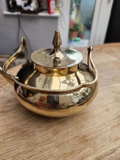 antique polished kettle