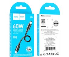 Hoco X96 Hyper Type-C To Type-C Fast Charging Cable 60W L=0.25M Black