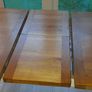Extendable solid oak dining table Image 3