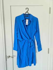 Blue mini dress