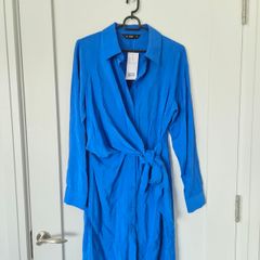 Blue mini dress