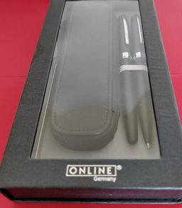 ONLINE Germany Pen Set With Leather Travel Pouch