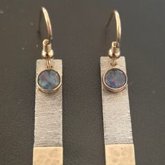 Sterling Silver & Gold Earrings