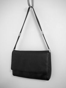 GIANNI VERSACE black leather handbag