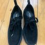 Pennies Black Suede Shoes Image 6
