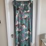 FOREVER UNIQUE green birds wide leg bardot jumpsuit Sz 12 - Rrp 249 (New) Image 3