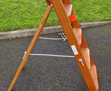 Wooden step ladder