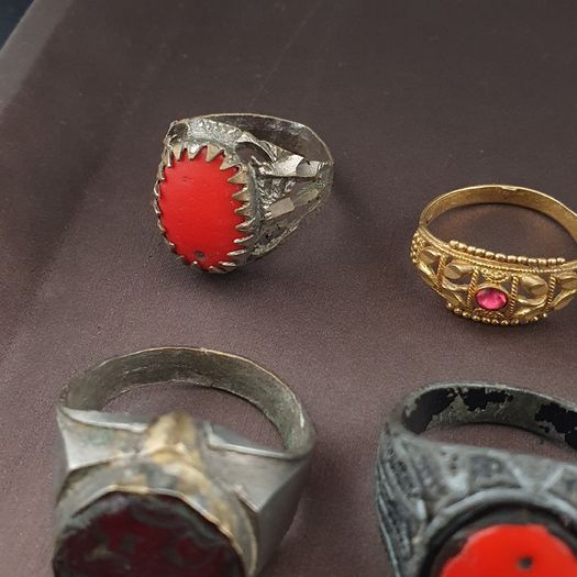 Antique Brass Ring Collection 15 Mixed Vintage Handmade Rings