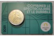 France 2 Euro Base Metals Brilliant Uncirculated Coin 2021 - Olympic Games Paris 2024 - 2 Euro Commemorative Coin