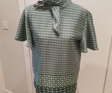 Zara geometric silky feel top uk10 bnwt