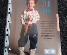Vintage Clothes Patterns :  " Tops For Tots " and  " Time Out " : 1980s
