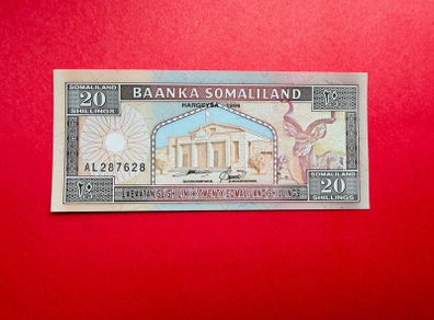 Somaliland  20  Shillings. 1996  Pick 3b  Unc
