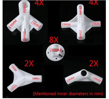 Gazebo Spare Parts 20PCS Corner Center Connectors